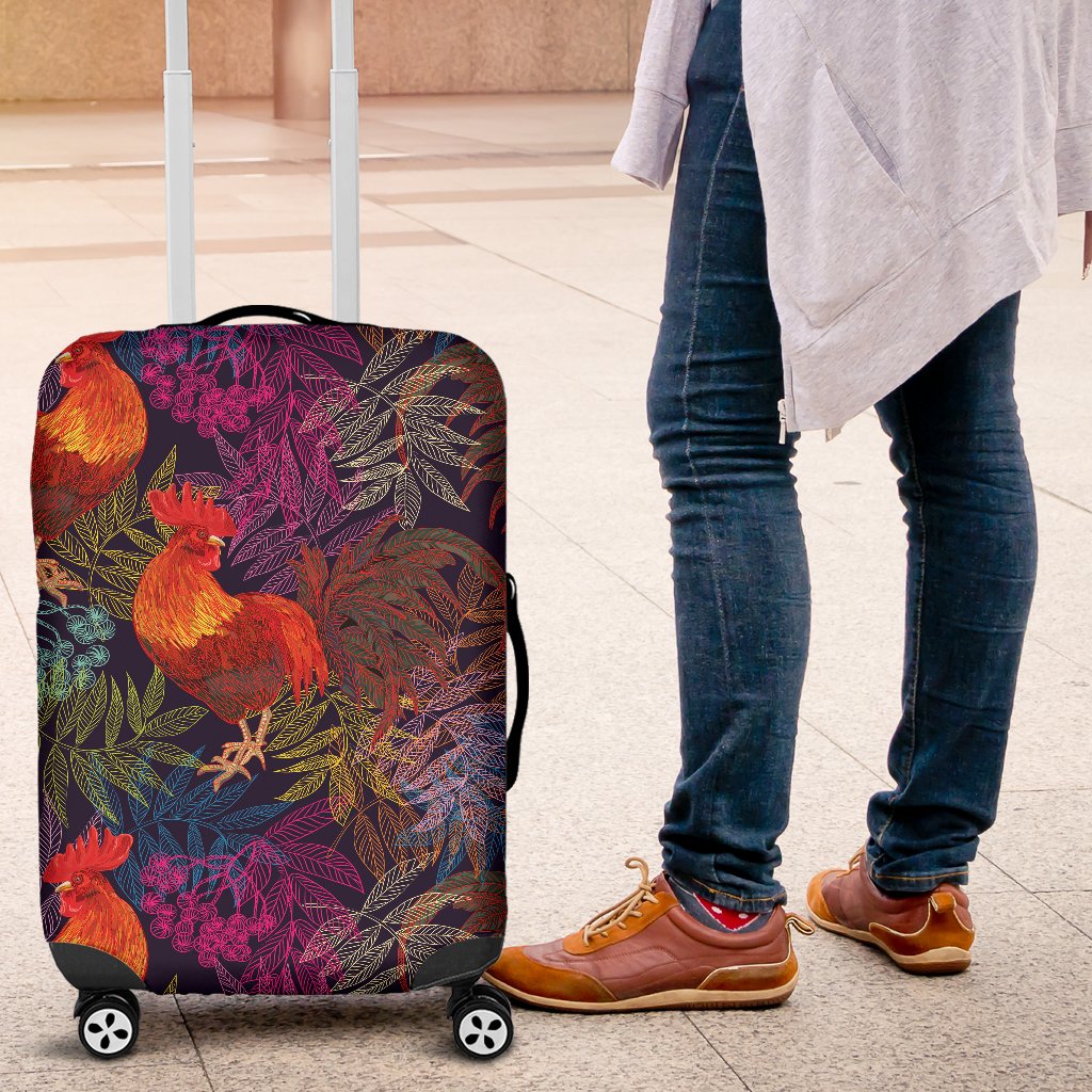 Rooster Print Style Luggage Cover Protector