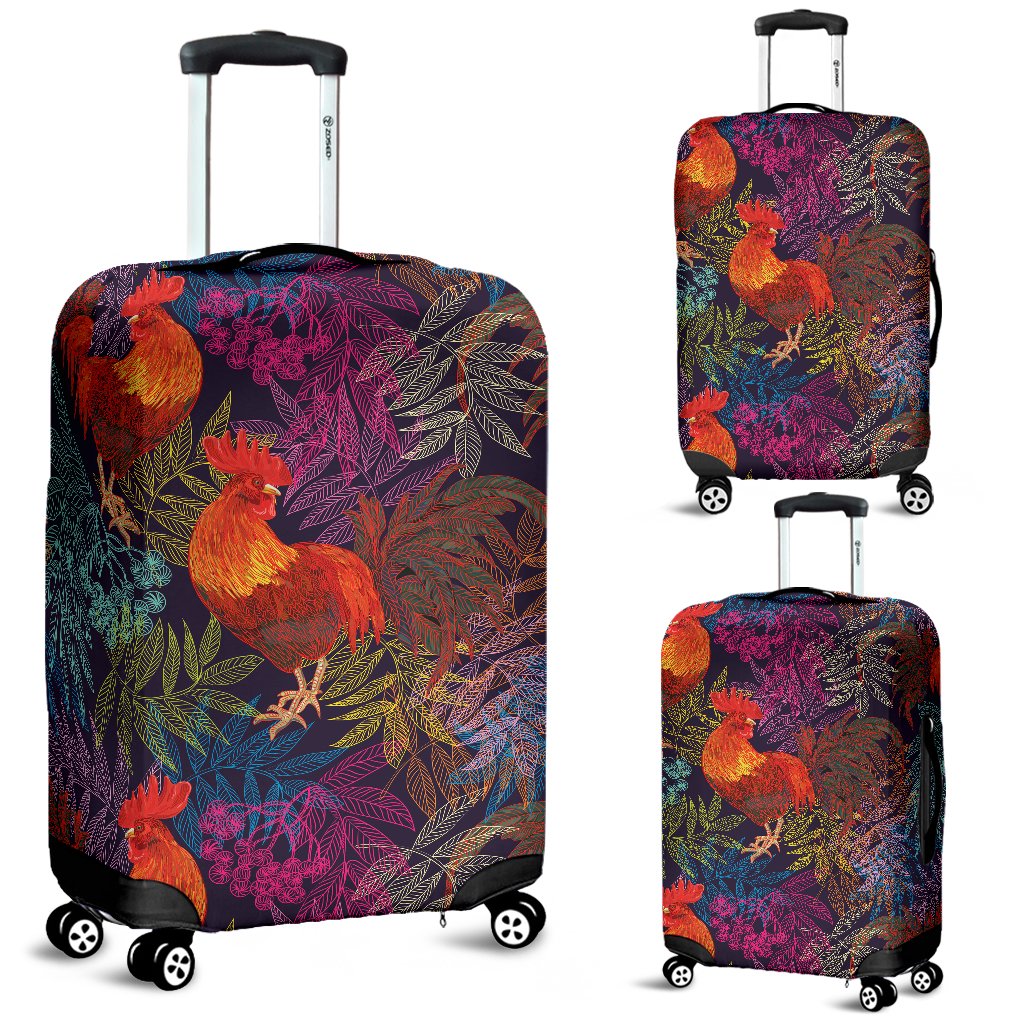 Rooster Print Style Luggage Cover Protector