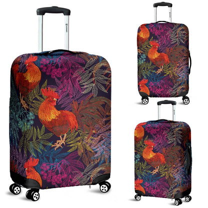 Rooster Print Style Luggage Cover Protector