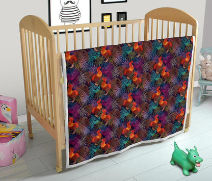 Rooster Print Style Premium Quilt-JTAMIGO.COM