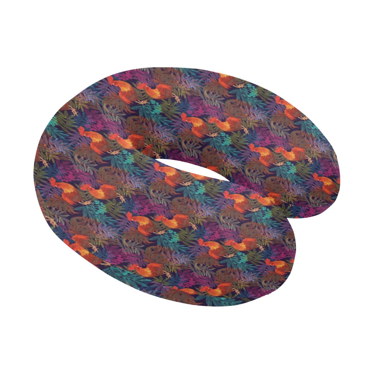 Rooster Print Style U-Shaped Travel Neck Pillow-JTAMIGO.COM