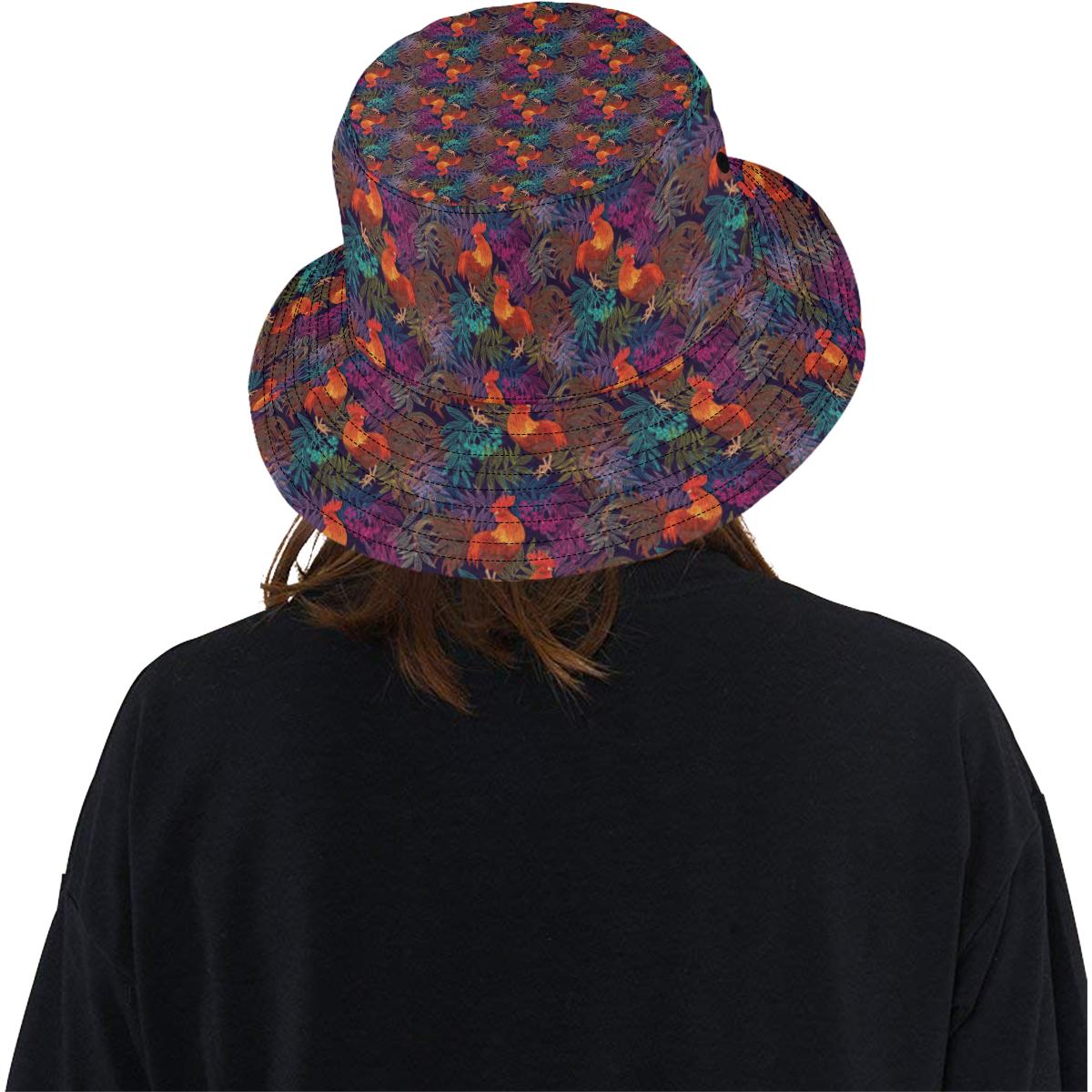 Rooster Print Style Unisex Bucket Hat