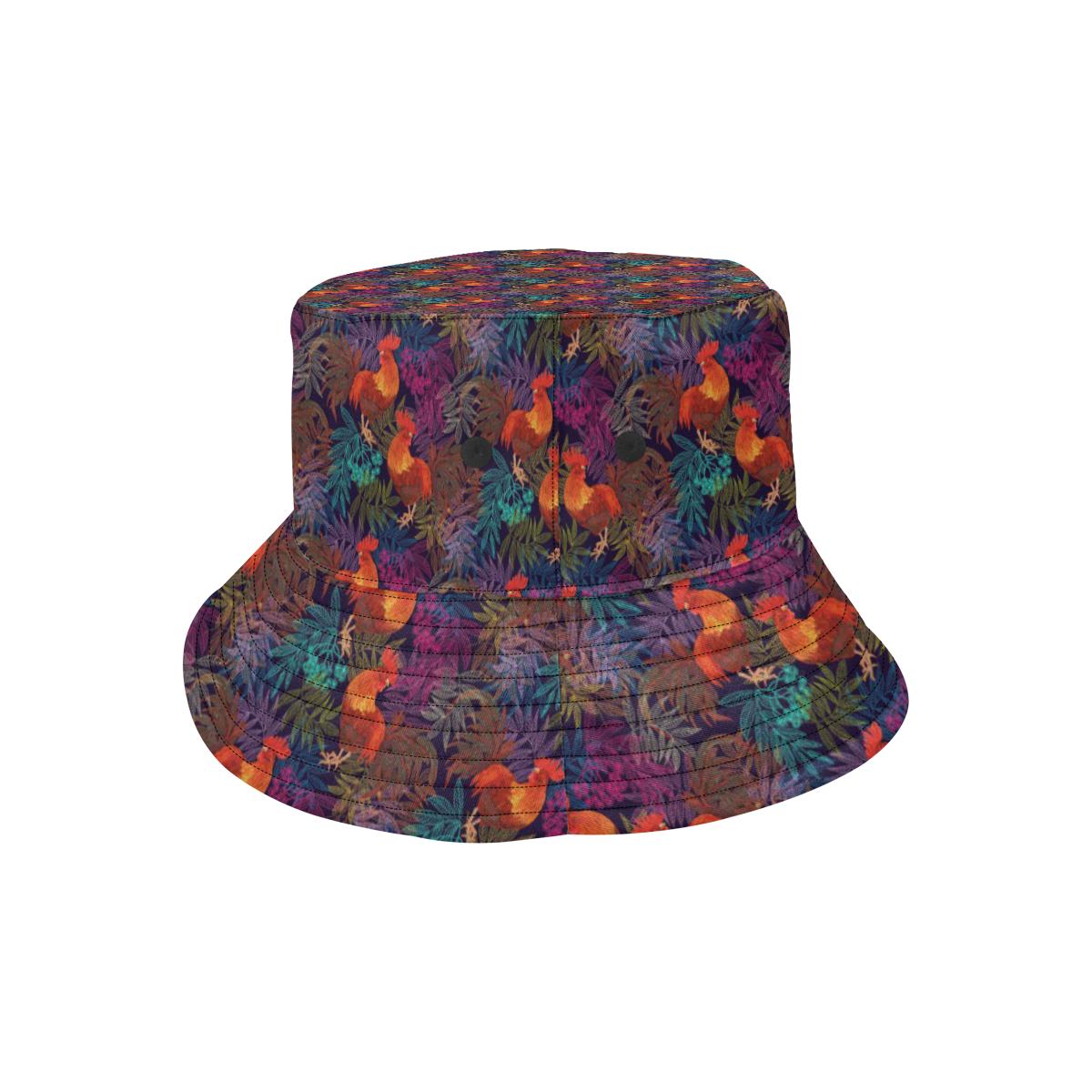 Rooster Print Style Unisex Bucket Hat