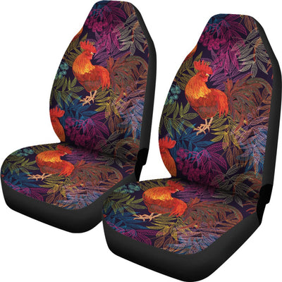 Rooster Print Style Universal Fit Car Seat Covers
