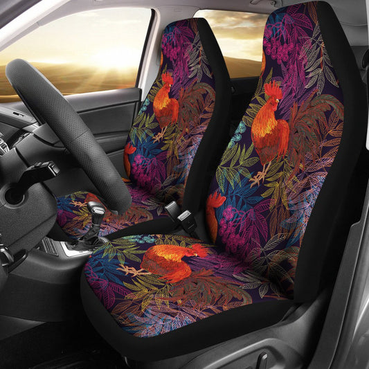 Rooster Print Style Universal Fit Car Seat Covers