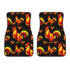 Rooster Print Themed Car Floor Mats