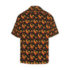 Rooster Print Themed Men Aloha Hawaiian Shirt