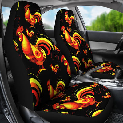 Rooster Print Themed Universal Fit Car Seat Covers