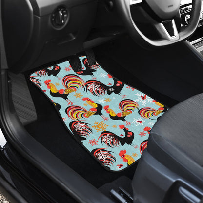 Rooster Themed Design Car Floor Mats