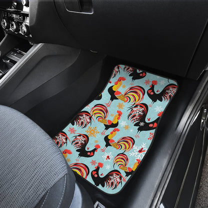 Rooster Themed Design Car Floor Mats