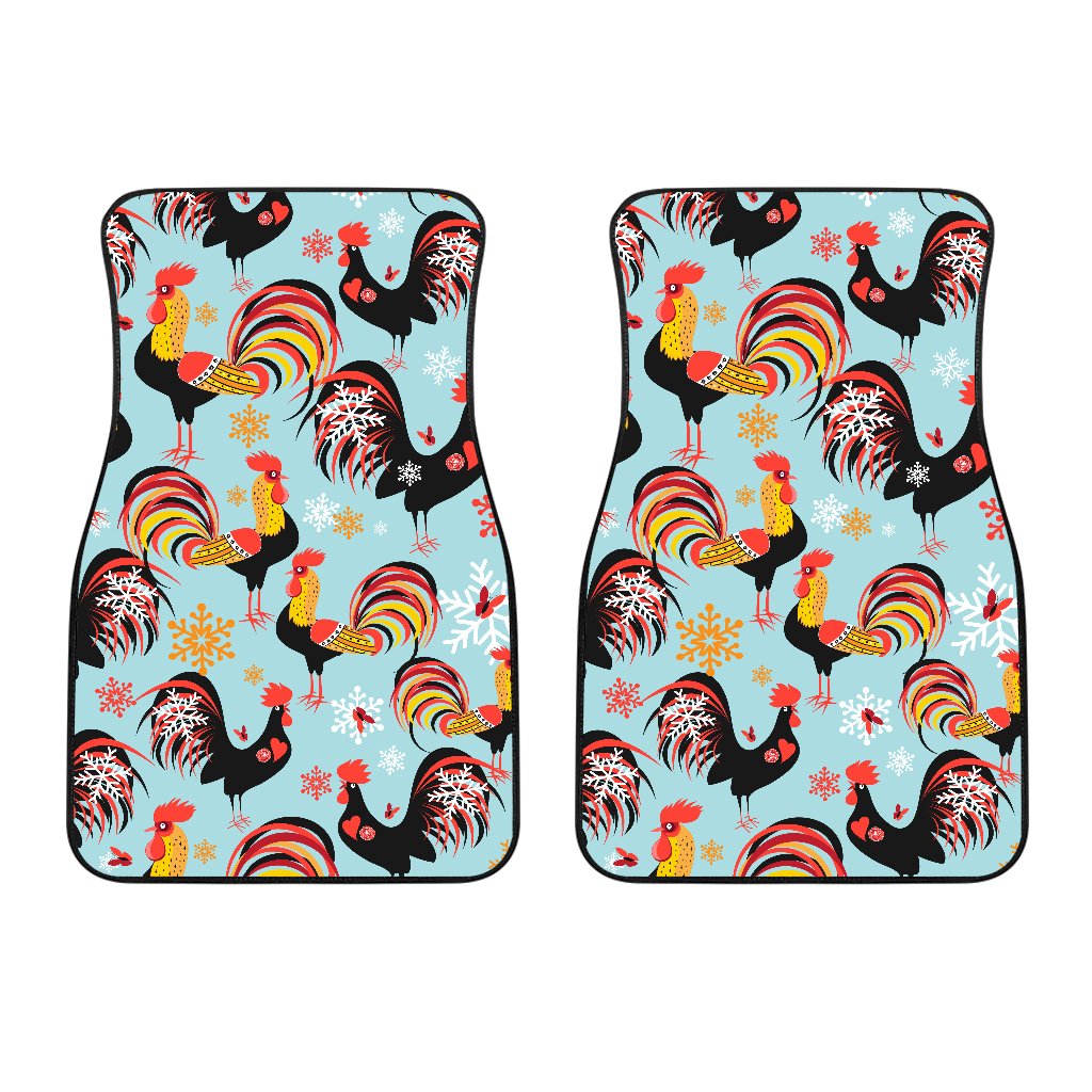 Rooster Themed Design Car Floor Mats