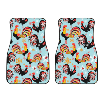 Rooster Themed Design Car Floor Mats