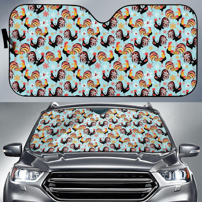 Rooster Themed Design Car Sun Shade For Windshield
