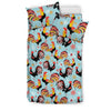 Rooster Themed Design Duvet Cover Bedding Set