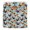 Rooster Themed Design Duvet Cover Bedding Set