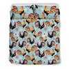 Rooster Themed Design Duvet Cover Bedding Set
