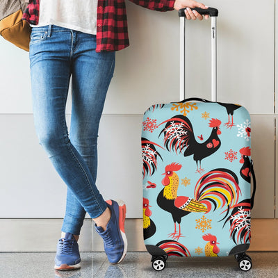 Rooster Themed Design Luggage Cover Protector