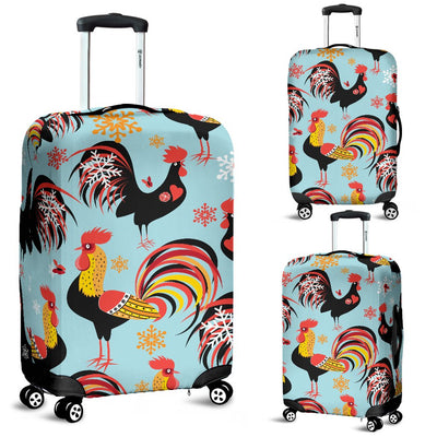 Rooster Themed Design Luggage Cover Protector