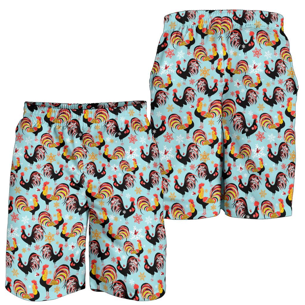 Rooster Themed Design Mens Shorts-JTAMIGO.COM