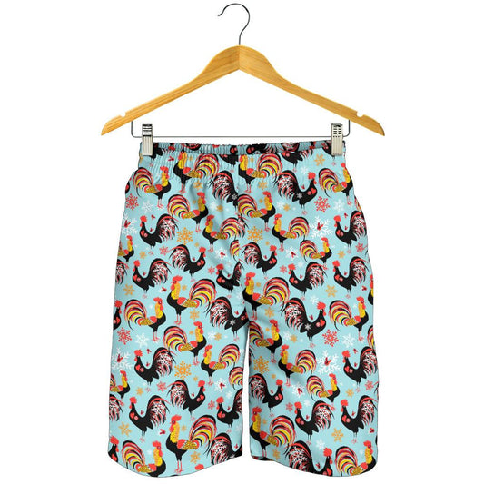 Rooster Themed Design Mens Shorts-JTAMIGO.COM