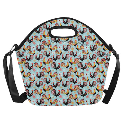 Rooster Themed Design Neoprene Lunch Bag (Model 1669)(Large)-JTAMIGO.COM