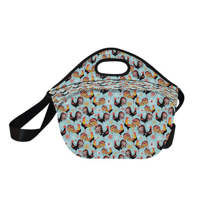 Rooster Themed Design Neoprene Lunch Bag (Model 1669)(Large)-JTAMIGO.COM