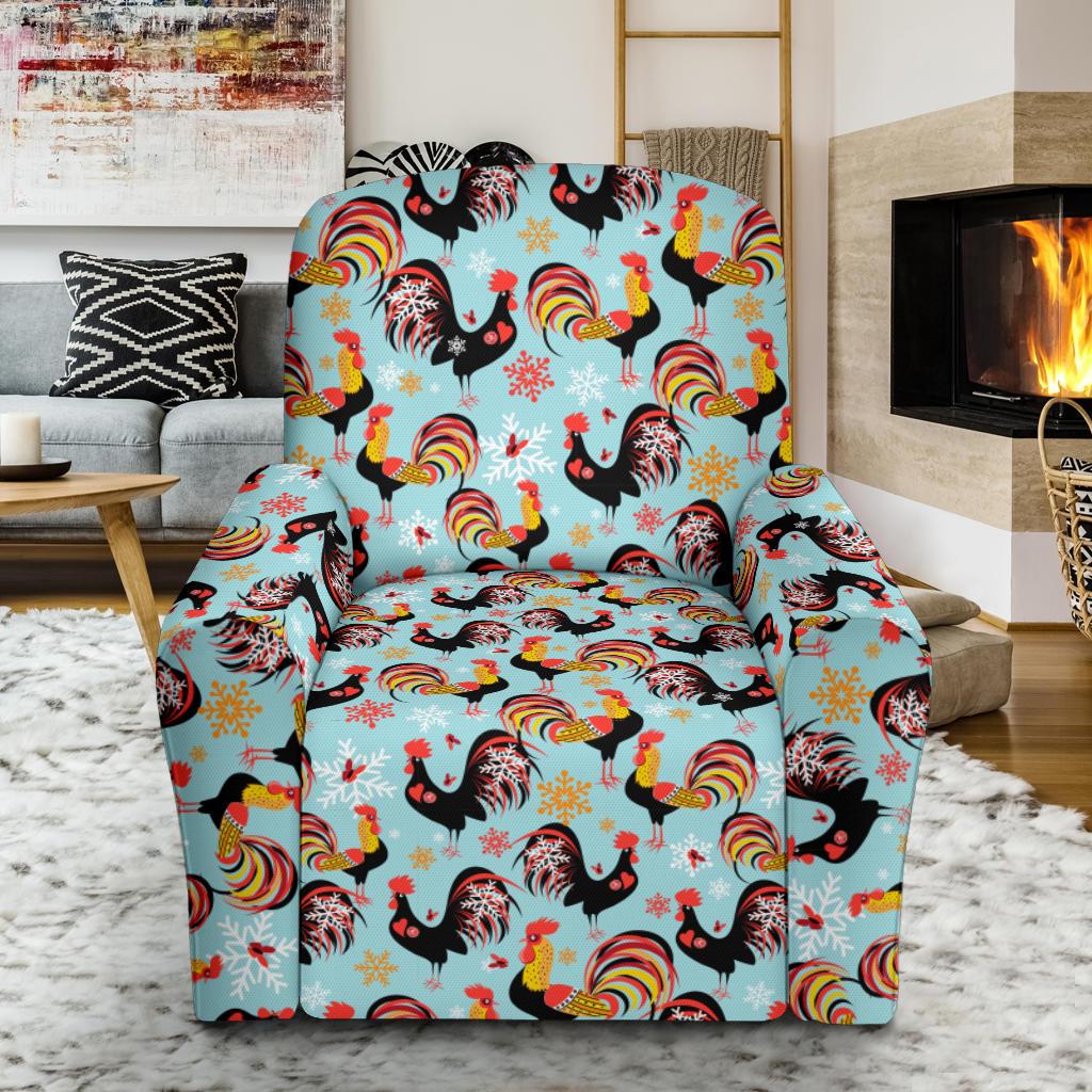 Rooster Themed Design Single Sofa Slipcover -JTAMIGO.COM