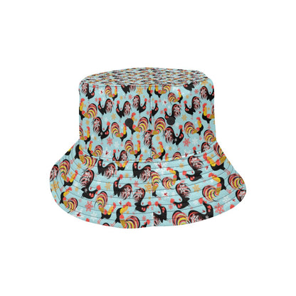 Rooster Themed Design Unisex Bucket Hat