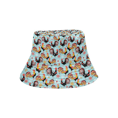 Rooster Themed Design Unisex Bucket Hat