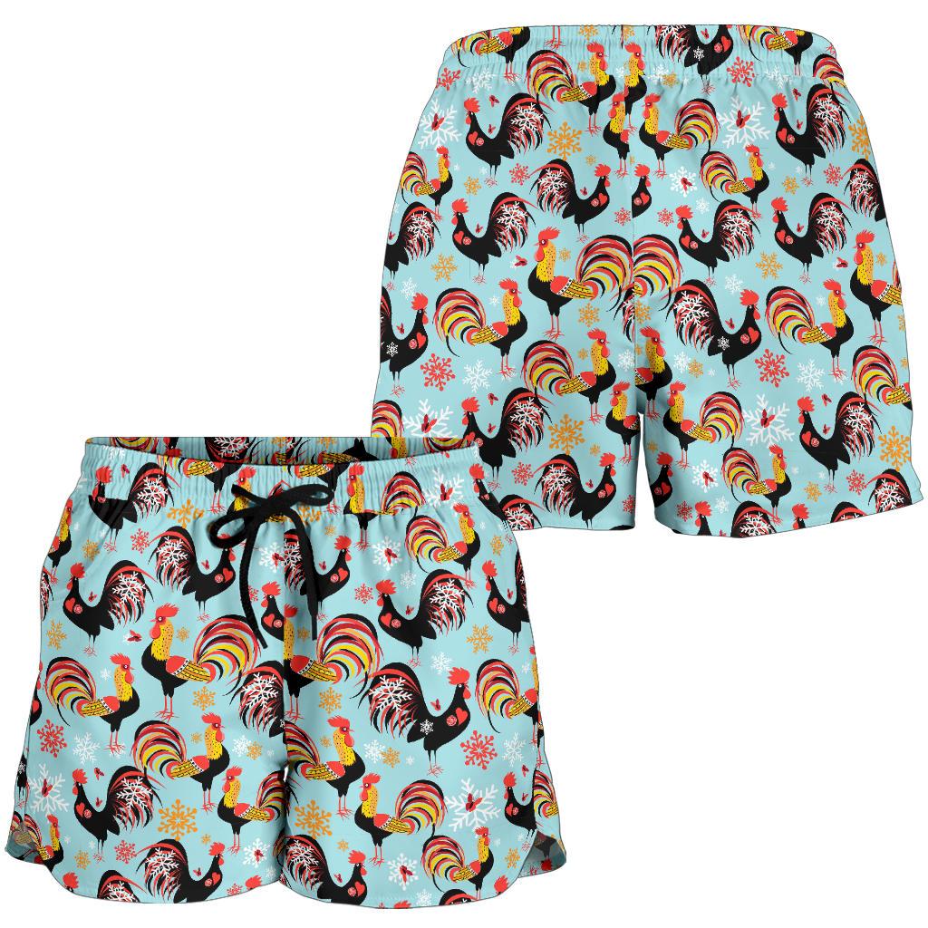 Rooster Themed Design Women Shorts-JTAMIGO.COM