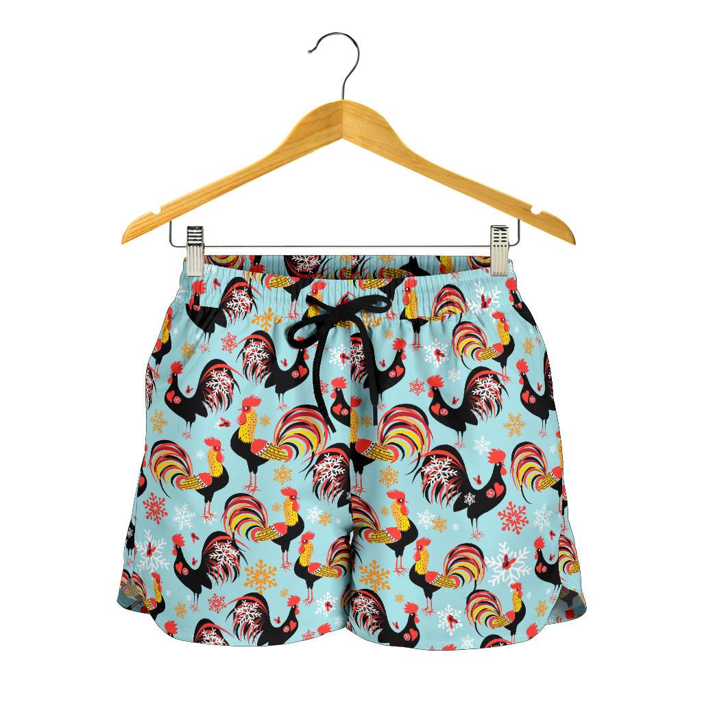 Rooster Themed Design Women Shorts-JTAMIGO.COM