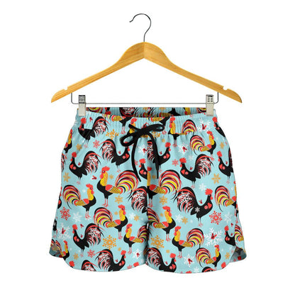 Rooster Themed Design Women Shorts-JTAMIGO.COM