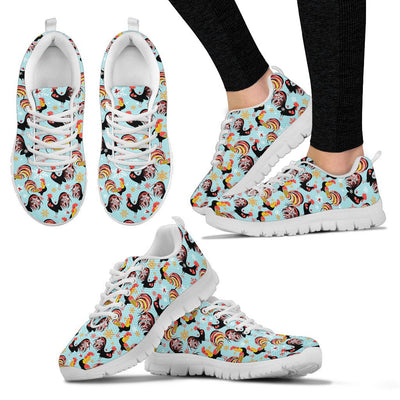 Rooster Themed Design Women Sneakers Shoes
