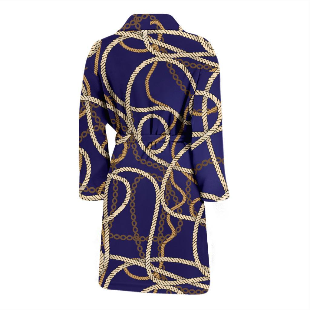 Rope Pattern Print Design A01 Men Bathrobe-JORJUNE.COM