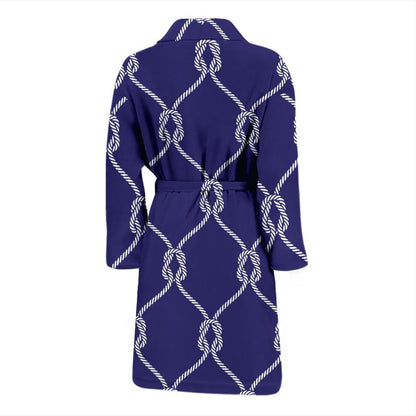 Rope Pattern Print Design A03 Men Bathrobe-JORJUNE.COM