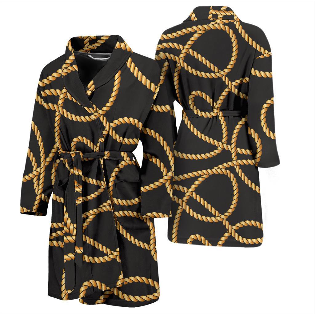 Rope Pattern Print Design A04 Men Bathrobe-JORJUNE.COM