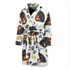 Rottweiler Pattern Print Design A04 Men Bathrobe-JORJUNE.COM