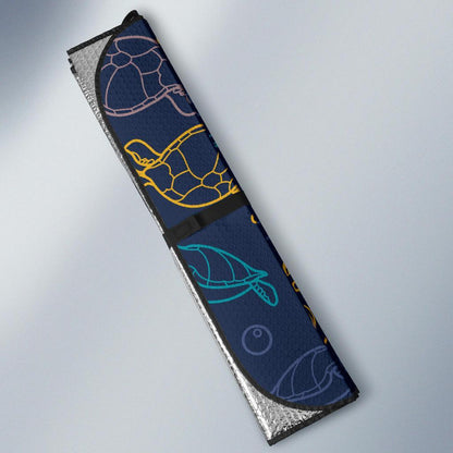 Sea Turtle Baby Print Car Sun Shade For Windshield