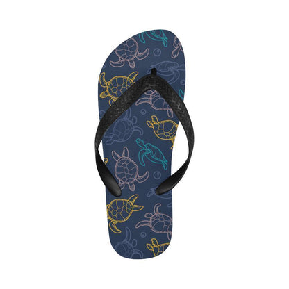Sea Turtle Baby Print Flip Flops-JTAMIGO.COM