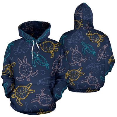 Sea Turtle Baby Print Pullover Hoodie