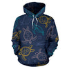 Sea Turtle Baby Print Pullover Hoodie