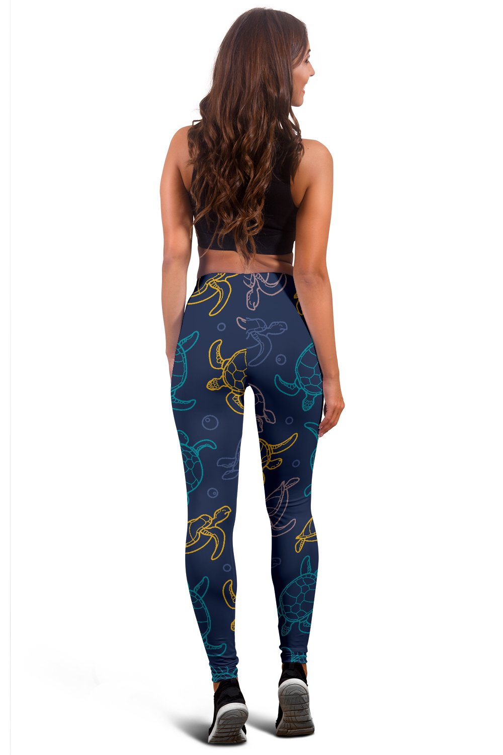 Sea Turtle Baby Print Women Leggings