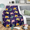 Sea Turtle Color Smile Fleece Blanket