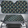 Sea Turtle Colorful with bubble Print Car Sun Shade For Windshield