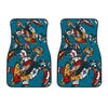 Sea Turtle Tribal Colorful Hand Drawn Car Floor Mats