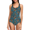 Sea Turtle Tribal Colorful Hand Drawn One Piece Swimsuit-JTAMIGO.COM