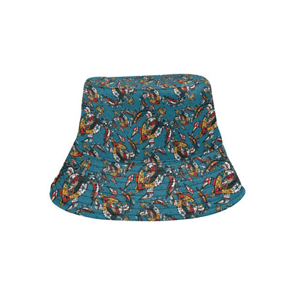 Sea Turtle Tribal Colorful Hand Drawn Unisex Bucket Hat