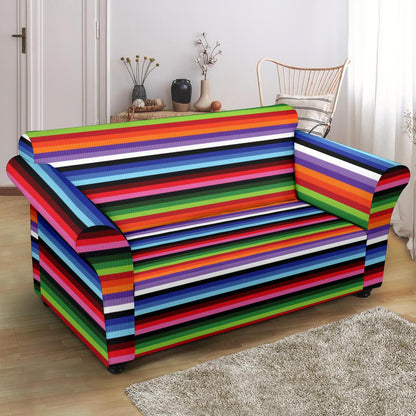 Serape Design Loveseat Slipcover-JTAMIGO.COM
