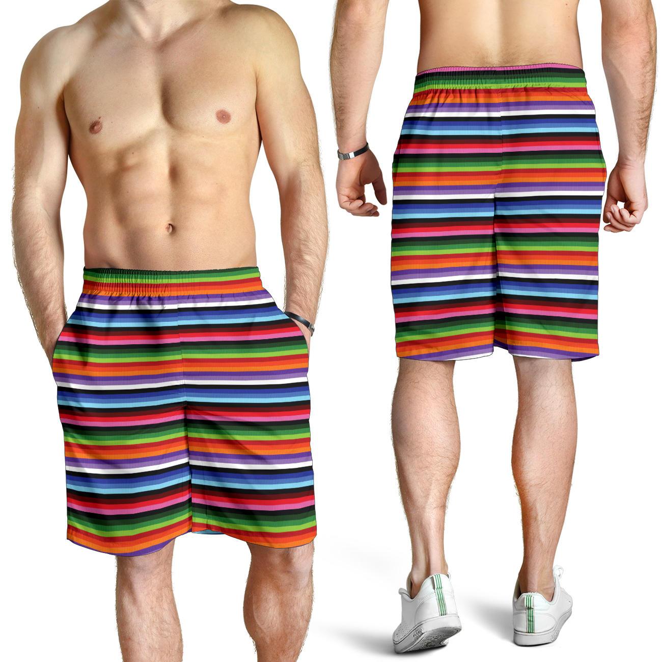 Serape Design Mens Shorts-JTAMIGO.COM