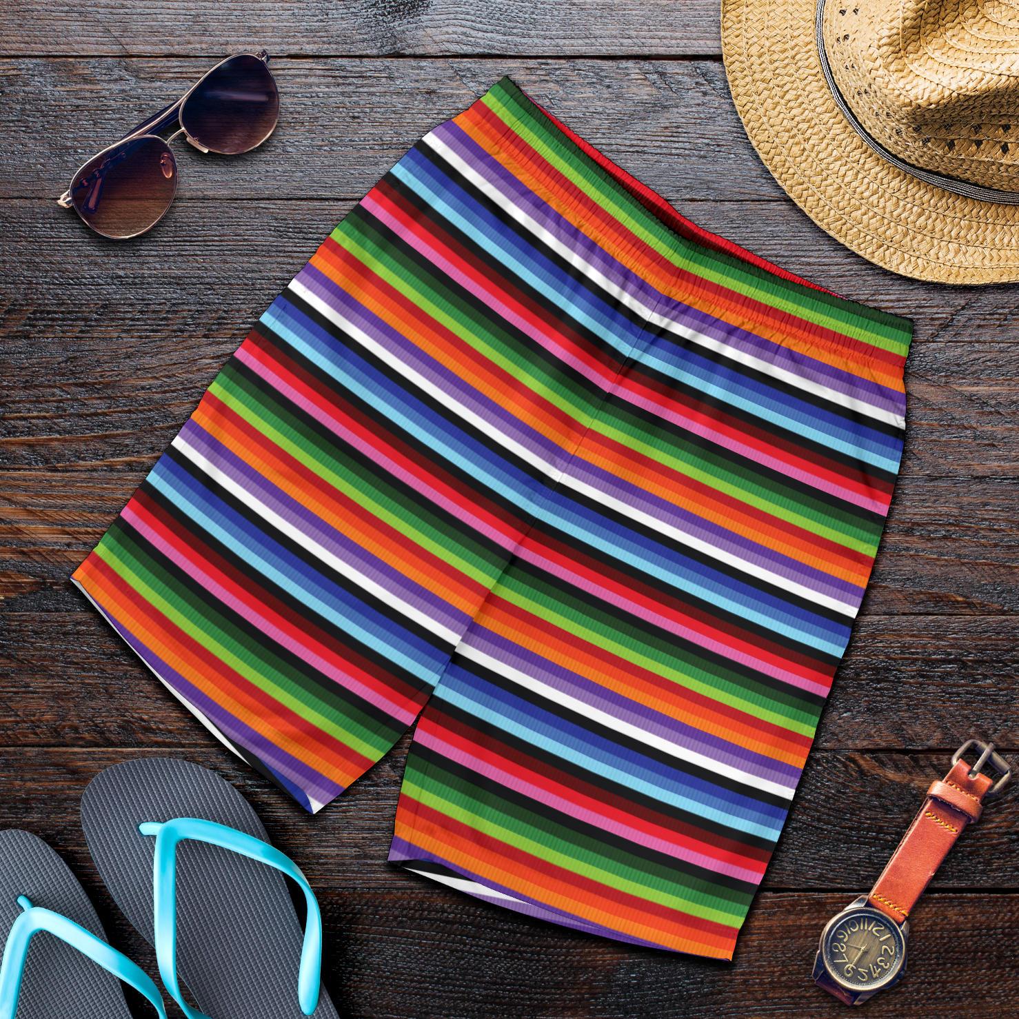 Serape Design Mens Shorts-JTAMIGO.COM